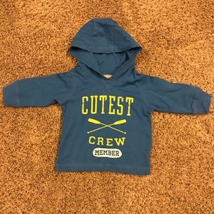 Carter’s cutest crew hoodie; 3M